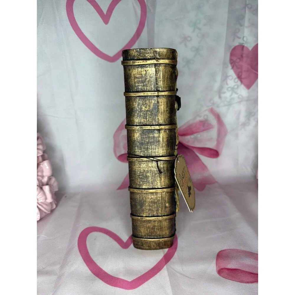 Halloween Ghost Swinging on Tree inside a book
